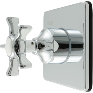 image:imageKingston Brass KS4041NX Hamilton SingleHandle SixWay Diverter Valve with Square Trim Kit Polished ChromePolished Chrome