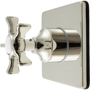 image:imageKingston Brass KS4041NX Hamilton SingleHandle SixWay Diverter Valve with Square Trim Kit Polished ChromePolished Nickel