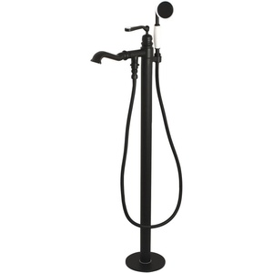 image:imageKingston Brass KS7011RL Royale Freestanding Tub Faucet with Hand Shower Polished ChromeMatte Black