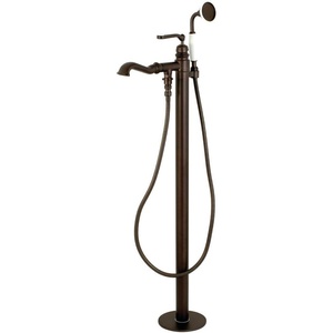 image:imageKingston Brass KS7011RL Royale Freestanding Tub Faucet with Hand Shower Polished ChromeOil Rubbed Bronze