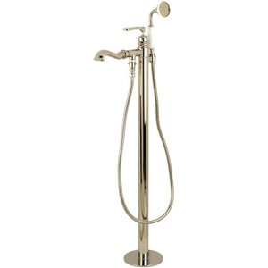image:imageKingston Brass KS7011RL Royale Freestanding Tub Faucet with Hand Shower Polished ChromePolished Nickel