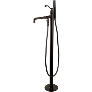 image:imageKingston Brass KS7031ABL English Country Freestanding Tub Faucet with Hand Shower Polished ChromeOil Rubbed Bronze