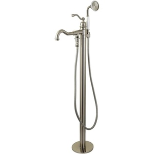 image:imageKingston Brass KS7137ABL Freestanding Roman Tub Filler With Hand Shower Brushed BrassBrushed Nickel