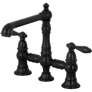 image:imageKingston Brass KS7271ALBS Kitchen Faucet with Side Sprayer Polished ChromeMatte Black