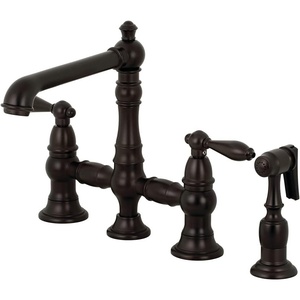 image:imageKingston Brass KS7271ALBS Kitchen Faucet with Side Sprayer Polished ChromeOil Rubbed Bronze