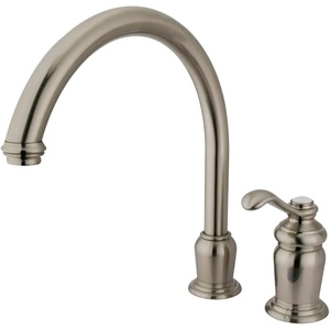 image:imageKingston Brass KS7821TLLS Templeton Single Handle HIGH SPOUT Kitchen Faucet without Sprayer Polished ChromeBrushed Nickel