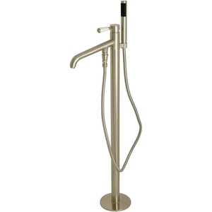 image:imageKingston Brass KS8137DPL Paris Freestanding Tub Faucet with Hand Shower Brushed BrassBrushed Nickel
