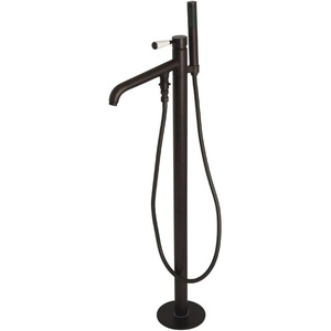 image:imageKingston Brass KS8137DPL Paris Freestanding Tub Faucet with Hand Shower Brushed BrassOil Rubbed Bronze