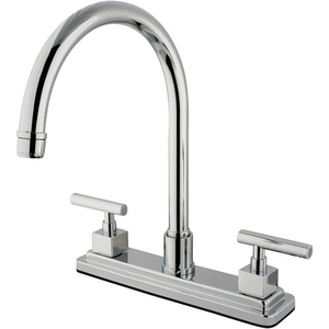 image:imageKingston Brass KS8792CQLLS Claremont Centerset Kitchen Faucet Polished BrassPolished Chrome