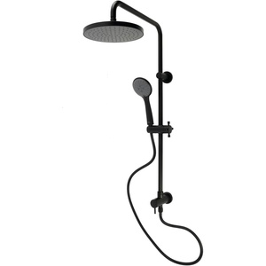 image:imageKingston Brass KSG2398D Concord Wall Mount Rain Drop Shower System with Hand Shower Brushed NickelMatte Black