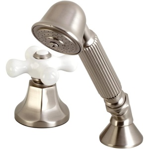 image:imageKingston Brass KSK4305PXTR Deck Mount Hand Shower with Diverter for Roman Tub Faucet Oil Rubbed BronzeBrushed Nickel