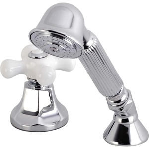 image:imageKingston Brass KSK4305PXTR Deck Mount Hand Shower with Diverter for Roman Tub Faucet Oil Rubbed BronzePolished Chrome