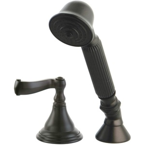 image:imageKingston Brass KSK5362FLTR Deck Mount Hand Shower with Diverter for Roman Tub Faucet Polished BrassOil Rubbed Bronze