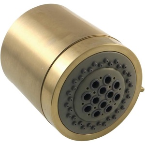 image:imageKingston Brass KX8613 Shower Scape 3316Inch Round 2Function ABS Shower Head in Antique BrassBrushed Brass