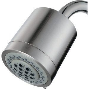 image:imageKingston Brass KX8613 Shower Scape 3316Inch Round 2Function ABS Shower Head in Antique BrassBrushed Nickel