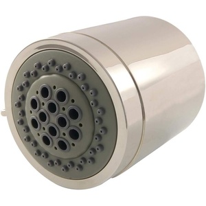 image:imageKingston Brass KX8613 Shower Scape 3316Inch Round 2Function ABS Shower Head in Antique BrassPolished Nickel