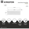 image:imageFauceture EVA20156 Arcticstone Solid Surface White Stone Vessel Sink Matte White