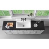 image:imageGourmetier GCKWS331916 Petra Galley 33 x 19 Cast Iron Wall Mount Kitchen Sink White
