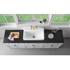 image:imageGourmetier GCKWS331916 Petra Galley 33 x 19 Cast Iron Wall Mount Kitchen Sink White