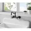 image:imageGourmetier GCKWS331916 Petra Galley 33 x 19 Cast Iron Wall Mount Kitchen Sink White