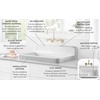 image:imageGourmetier GCKWS331916 Petra Galley 33 x 19 Cast Iron Wall Mount Kitchen Sink White