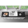 image:imageGourmetier GCKWS362011 Petra Galley 36 x 20 Cast Iron Wall Mount Kitchen Sink White