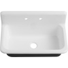 image:imageGourmetier GCKWS362011 Petra Galley 36 x 20 Cast Iron Wall Mount Kitchen Sink White