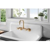 image:imageGourmetier GCKWS362011 Petra Galley 36 x 20 Cast Iron Wall Mount Kitchen Sink White