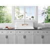 image:imageGourmetier GCKWS362011 Petra Galley 36 x 20 Cast Iron Wall Mount Kitchen Sink White
