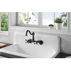 image:imageGourmetier GCKWS362011 Petra Galley 36 x 20 Cast Iron Wall Mount Kitchen Sink White