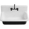 image:imageGourmetier GCKWS362011 Petra Galley 36 x 20 Cast Iron Wall Mount Kitchen Sink White