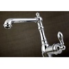 image:imageGourmetier GSY7208ACLBS American Classic SingleHandle Kitchen Faucet with Brass Sprayer Brushed NickelPolished Chrome