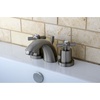 image:imageKINGSTON BRASS KS2958ZX Millennium Mini Widespread Lavatory Faucet with Brass PopUp Brushed NickelBrushed Nickel