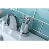 image:imageKINGSTON BRASS KS2958ZX Millennium Mini Widespread Lavatory Faucet with Brass PopUp Brushed NickelPolished Chrome