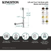 image:imageKingston Brass CC2080 Clawfoot Tub Waste amp Overflow Drain Matte BlackAntique Brass
