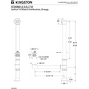 image:imageKingston Brass CC2080 Clawfoot Tub Waste amp Overflow Drain Matte BlackMatte Black
