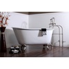 image:imageKingston Brass CC2080 Clawfoot Tub Waste amp Overflow Drain Matte BlackPolished Chrome