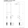 image:imageKingston Brass CC266S8AX Freestanding Supply Line Package Brushed NickelBrushed Nickel