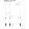 image:imageKingston Brass CC266S8AX Freestanding Supply Line Package Brushed NickelPolished Brass