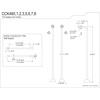 image:imageKingston Brass CCK465 Vintage Single Offset Supply Line with Wall Bracket Combo Oil Rubbed Bronze