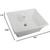 image:imageKingston Brass EV4049 Fauceture Forte Vitreous China Bathroom Vessel WhiteWhite