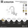 image:imageKingston Brass FSC8921CML Manhattan Widespread Bathroom Faucet with PopUp Drain Polished Chrome