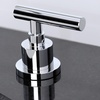 image:imageKingston Brass FSC8921CML Manhattan Widespread Bathroom Faucet with PopUp Drain Polished Chrome