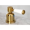 image:imageKingston Brass FSC8933DPL Paris Widespread Bathroom Faucet with PopUp Drain Brushed BrassBrushed Brass