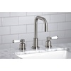 image:imageKingston Brass FSC8933DPL Paris Widespread Bathroom Faucet with PopUp Drain Brushed BrassBrushed Nickel