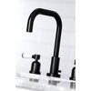 image:imageKingston Brass FSC8933DPL Paris Widespread Bathroom Faucet with PopUp Drain Brushed BrassMatte Black