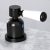 image:imageKingston Brass FSC8933DPL Paris Widespread Bathroom Faucet with PopUp Drain Brushed BrassMatte Black