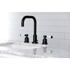 image:imageKingston Brass FSC8933DPL Paris Widespread Bathroom Faucet with PopUp Drain Brushed BrassMatte Black