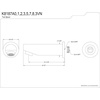 image:imageKingston Brass K8187A1 Designer Trimscape Showerscape Spout For Tub and Shower Out Diverter Polished ChromePolished Chrome