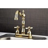 image:imageKingston Brass KB1492BEX 4 Centerset bar Faucet Polished Brass 434 In Spout ReachPolished Brass